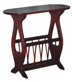 Oval Top Magazine Table