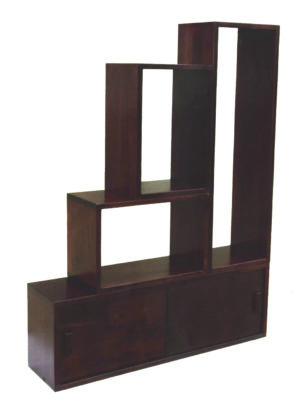 Box Shelving with Sliding Doors