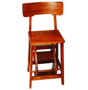 Step Stool with Back
