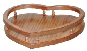 14" Heart Lazy Susan