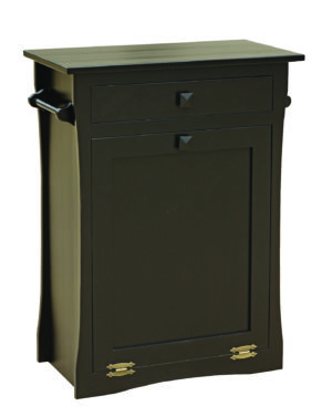 Tilt Out Trash Bin with Drawer & Bar