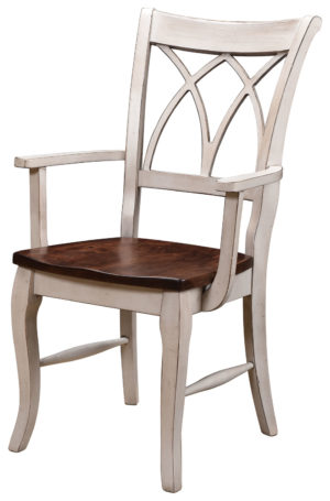 Double X Back Arm Chair