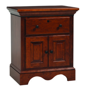 Merlot Nightstand with Doors
