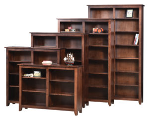 Modern Mission Open Bookcase 48"W