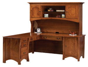 Master Style L Desk with Hutch