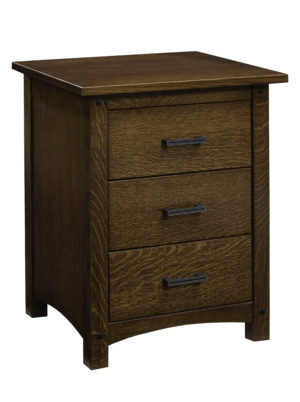 VHF Emory 3 Drawer Nightstand