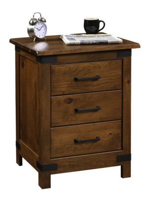 VHF Mont Rose 3 Drawer Nightstand