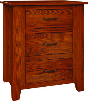 BW Shaker 3-Drawer Nightstand
