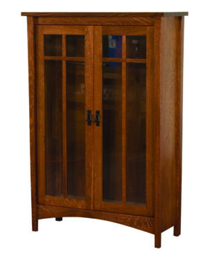 ESWC Arts and Crafts 2-Door 3-Shelf Bookcase