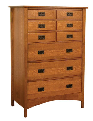 ESWC Arts and Crafts Mission 9-Drawer Chest