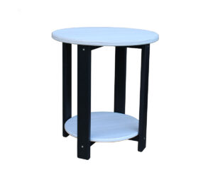LLF 2 Tier Round End Table