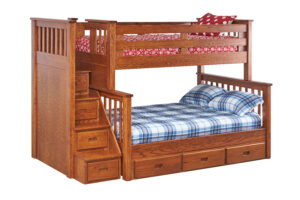 Miller's Mission  Twin/Full with Step Unit  and Storage Drawers