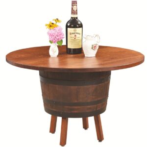 BARREL TABLE WITH LEGS