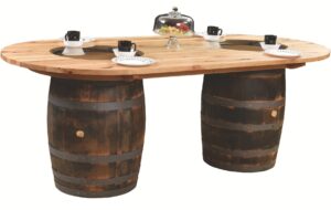 DOUBLE BARREL TABLE