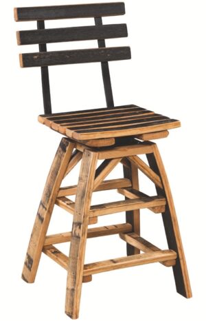 SWIVEL BAR STOOL with back