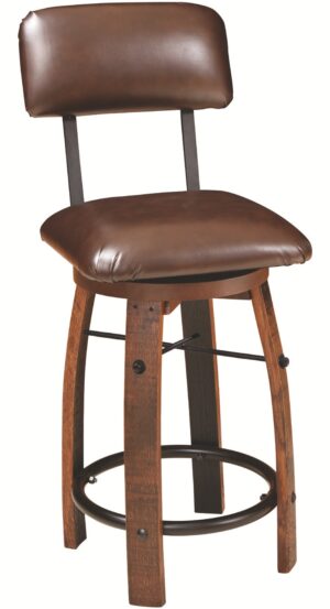 BAR STOOL cushioned seat & back
