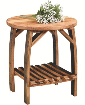 END TABLE with stave shelf