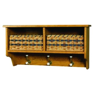 Basket Benches Wall Shelf 2 Basket